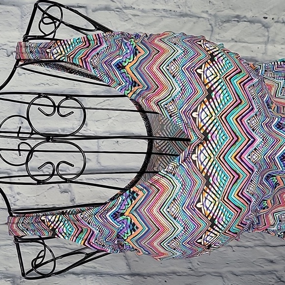 PROFILE BY GOTTEX Multicolored Bathing Suit‎ Top 34E - Picture 2 of 7